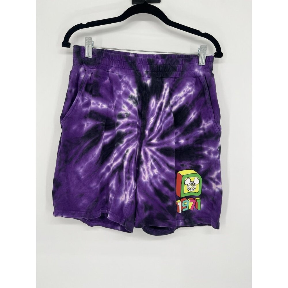Walt Disney World Retro Apparel Collection Purple Tie Dye Shorts Small